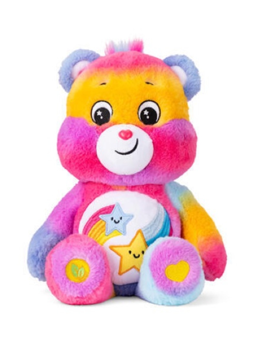 Care Bears Rainbow Star Plush - Pink Yellow Blue Purple